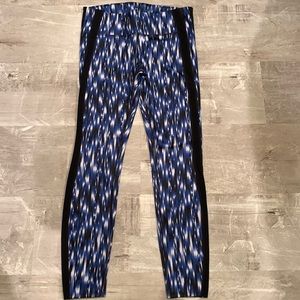 GapFit Leggings Black/Blue/White Medium